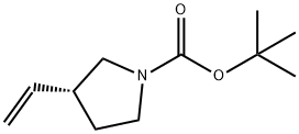 R-1-N-Boc-3-vinyl-pyrrolidine Structure