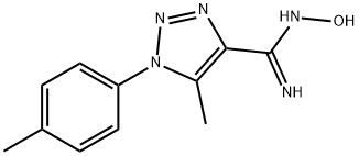 (Z)-N'-hydroxy-5-methyl-1-(4-methylphenyl)-1H-1,2,3-triazole-4-carboximidamide Struktur