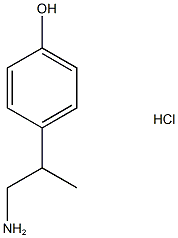 4-(1-aminopropan-2-yl)phenol HCl salt Struktur