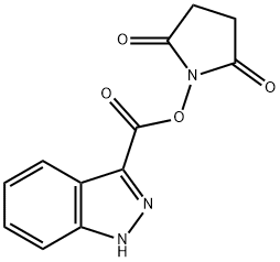 1-[(1H-indazol-3-ylcarbonyl)oxy]pyrrolidine-2,5-dione Struktur