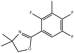 2-(2,4,5-TRIFLUORO-3-METHYLPHENYL)-4,5-DIHYDRO-4,4-DIMETHYLOXAZOLE Struktur