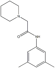 N-(3,5-dimethylphenyl)-2-(1-piperidinyl)acetamide Struktur