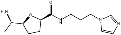 (2R,5S)-N-(3-(1H-imidazol-1-yl)propyl)-5-((S)-1-aminoethyl)tetrahydrofuran-2-carboxamide Struktur