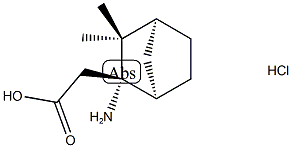 2-[(1R,2S,4S)-2-amino-3,3-dimethylbicyclo[2.2.1]heptan-2-yl]acetic acid hydrochloride Struktur