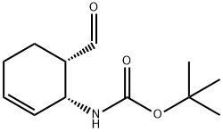 tert-butyl N-[(1R,6S)-6-formylcyclohex-2-en-1-yl]carbamate Struktur