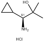 (s)-1-amino-1-cyclopropyl-2-methylpropan-2-ol hcl Struktur