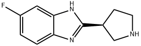 (S)-6-fluoro-2-(pyrrolidin-3-yl)-1H-benzo[d]imidazole Struktur