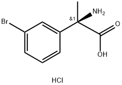 (2R)-2-amino-2-(3-bromophenyl)propanoic acid hydrochloride Struktur