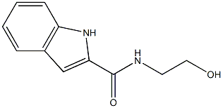 N-(2-hydroxyethyl)-1H-indole-2-carboxamide Struktur