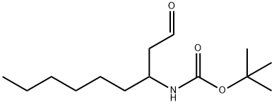 tert-butyl N-(1-oxononan-3-yl)carbamate Struktur