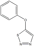 5-phenoxy-1,2,3-thiadiazole Struktur