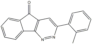 3-(2-methylphenyl)-5H-indeno[1,2-c]pyridazin-5-one Struktur