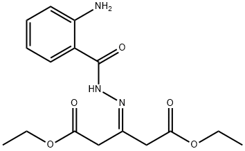 1,5-diethyl 3-{[(2-aminophenyl)formamido]imino}pentanedioate Struktur