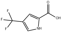 1H-Pyrrole-2-carboxylic acid, 4-(trifluoromethyl)- Struktur