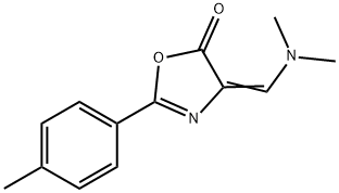 (4E)-4-[(dimethylamino)methylidene]-2-(4-methylphenyl)-4,5-dihydro-1,3-oxazol-5-one Struktur