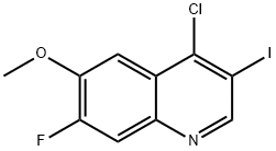 4-Chloro-7-fluoro-3-iodo-6-methoxy-quinoline Struktur