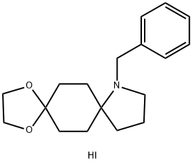 9-benzyl-1,4-dioxa-9-azadispiro[4.2.48.25]tetradecane hydroiodide Struktur