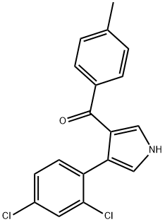 3-(2,4-dichlorophenyl)-4-(4-methylbenzoyl)-1H-pyrrole Struktur