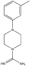 4-(3-methylphenyl)piperazine-1-carboximidamide Struktur