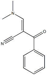 (2E)-2-[(E)-benzoyl]-3-(dimethylamino)prop-2-enenitrile Struktur