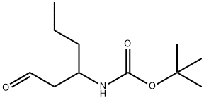 tert-butyl N-(1-oxohexan-3-yl)carbamate Struktur