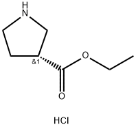 Ethyl (R)-3-Pyrrolidinecarboxylate Hydrochloride Struktur