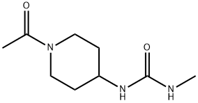 1-(1-acetylpiperidin-4-yl)-3-methylurea Struktur