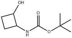 tert-butyl n-(2-hydroxycyclobutyl)carbamate Struktur