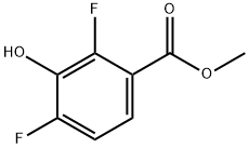 2,4-DIFLUORO-3-HYDROXYBENZOIC ACID METHYL ESTER Struktur