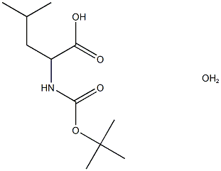 Boc-DL-Leu-OH H2o Struktur