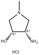 (3R,4S)-rel-4-amino-1-methylpyrrolidin-3-ol dihydrochloride Struktur