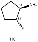 trans-2-fluorocyclopentan-1-amine hcl Struktur