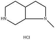 1-methyl-octahydro-1h-pyrrolo[2,3-c]pyridine 2hcl Struktur