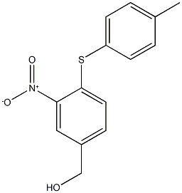 {4-[(4-methylphenyl)sulfanyl]-3-nitrophenyl}methanol Struktur