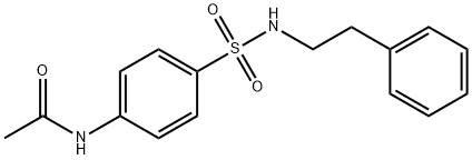 N-(4-{[(2-phenylethyl)amino]sulfonyl}phenyl)acetamide Struktur