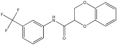 N-[3-(trifluoromethyl)phenyl]-2,3-dihydro-1,4-benzodioxine-2-carboxamide Struktur