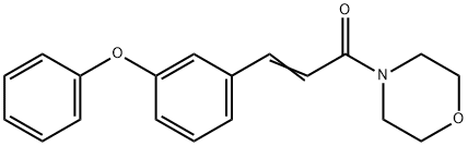 (2E)-1-(morpholin-4-yl)-3-(3-phenoxyphenyl)prop-2-en-1-one Struktur