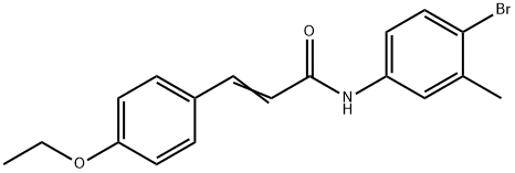 (2E)-N-(4-bromo-3-methylphenyl)-3-(4-ethoxyphenyl)prop-2-enamide Struktur