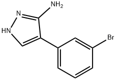 4-(3-bromophenyl)-1H-pyrazol-5-amine Struktur