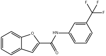 N-[3-(trifluoromethyl)phenyl]-1-benzofuran-2-carboxamide Struktur