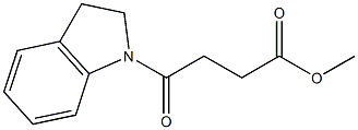 methyl 4-(2,3-dihydro-1H-indol-1-yl)-4-oxobutanoate Struktur