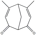 4,6-dimethylbicyclo[3.3.1]nona-3,6-diene-2,8-dione Struktur