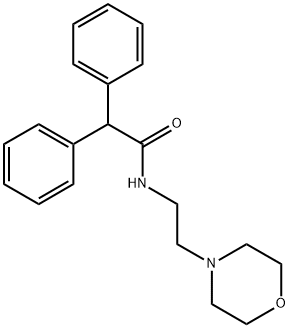 N-(2-morpholin-4-ylethyl)-2,2-diphenylacetamide Struktur