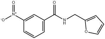 N-(2-furylmethyl)-3-nitrobenzamide Struktur