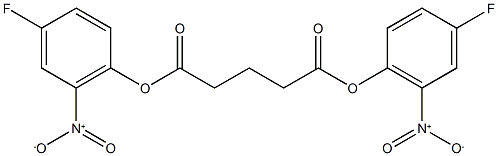 bis(4-fluoro-2-nitrophenyl) pentanedioate Struktur