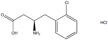 (R)-3-Amino-4-(2-chloro-phenyl)-butyric acida€￠HCl Struktur