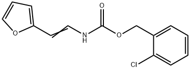 (2-chlorophenyl)methyl N-[(E)-2-(furan-2-yl)ethenyl]carbamate Struktur