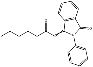 (3Z)-3-(2-oxoheptylidene)-2-phenyl-2,3-dihydro-1H-isoindol-1-one Struktur