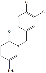 5-amino-1-[(3,4-dichlorophenyl)methyl]-1,2-dihydropyridin-2-one Struktur