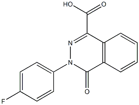 3-(4-fluorophenyl)-4-oxo-3,4-dihydrophthalazine-1-carboxylic acid Struktur